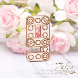 Чіпборд Valeo Цифра 9 18*34мм V1851