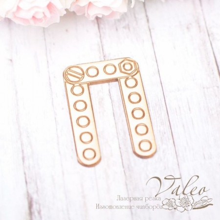 Чіпборд Valeo Літера П 23*34мм V1834