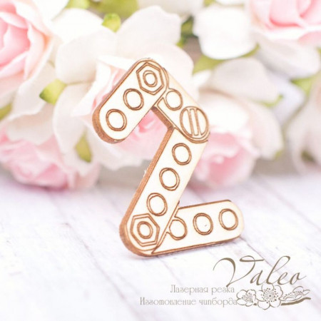 Чіпборд Valeo Цифра 2 24*34мм V1846