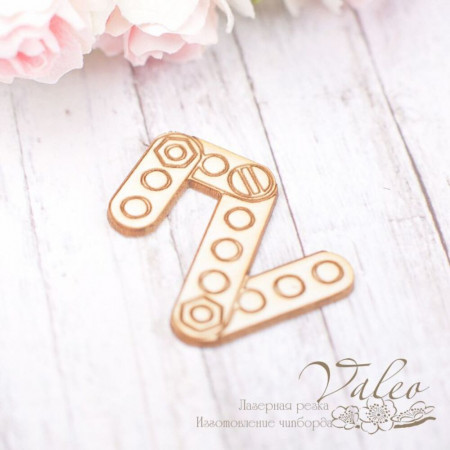 Чіпборд Valeo Цифра 2 24*34мм V1846