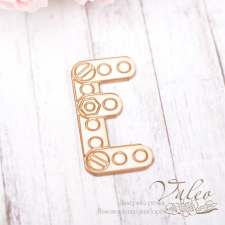 Чіпборд Valeo Літера Е 18*34мм V1816