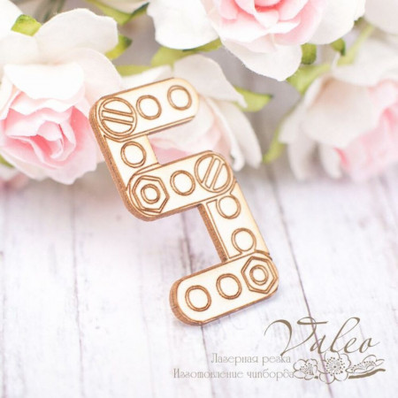 Чіпборд Valeo Цифра 5 18*34мм V1854