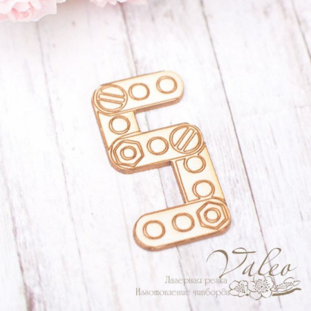 Чіпборд Valeo Цифра 5 18*34мм V1854