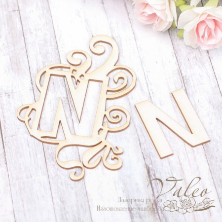 Чіпборд Valeo Літера N 81*52мм V1883