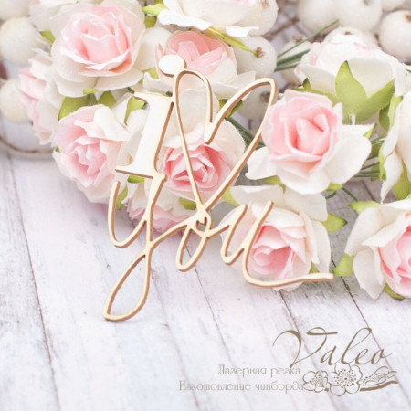 Чіпборд Valeo I love you 57*64мм V1887