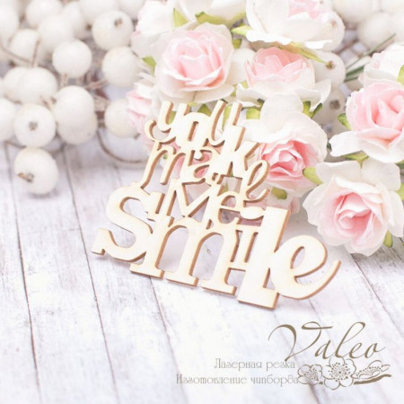 Чіпборд Valeo you make me smile 74*52мм V1889