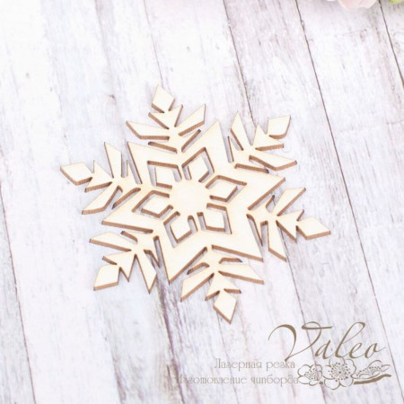 Чіпборд Valeo Сніжинка 54*57мм V1890