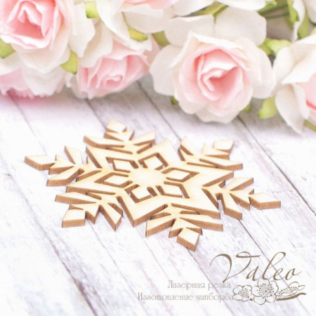 Чіпборд Valeo Сніжинка 54*57мм V1890