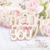 Чіпборд Valeo Thank you 45*34мм V1902