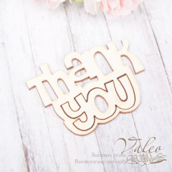 Чіпборд Valeo Thank you 45*34мм V1902