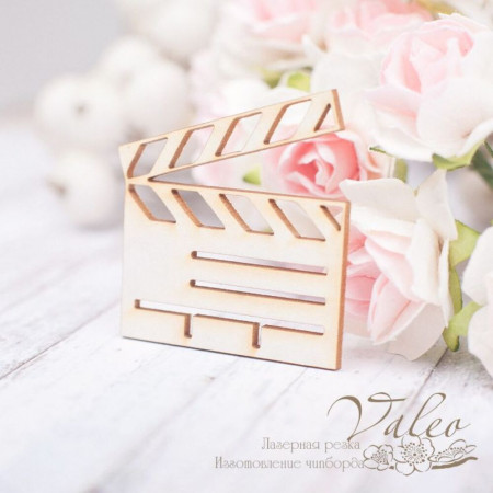 Чипборд Valeo Кинохлопушка 37*38мм V1909