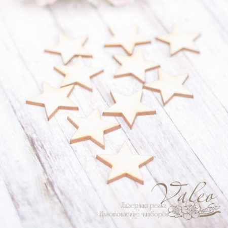 Чіпборд Valeo Зірочки 10шт 17*16мм V1939