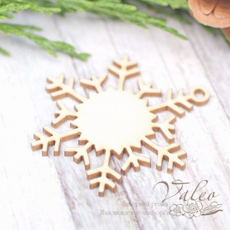 Чіпборд Valeo Сніжинка 33*41мм V1983