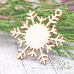 Чіпборд Valeo Сніжинка 33*41мм V1983