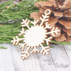 Чіпборд Valeo Сніжинка 54*67мм V1975