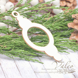 Чіпборд Valeo рамка Ялинкова іграшка 46*92мм V1972