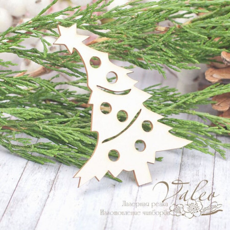 Чіпборд Valeo Ялинка 61*79мм V1968