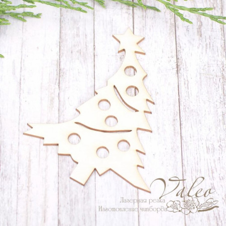 Чіпборд Valeo Ялинка 61*79мм V1968