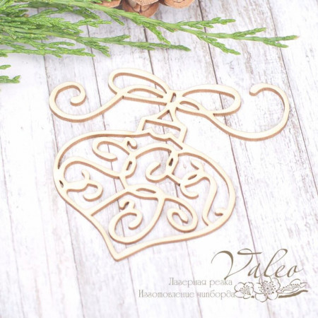 Чіпборд Valeo Ялинкова іграшка 74*73мм V1967