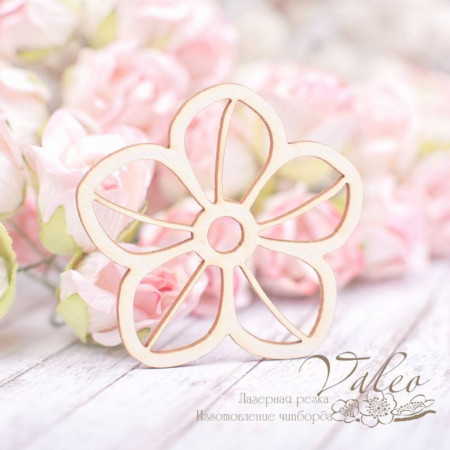 Чіпборд Valeo Квіточка 47*45мм V1989