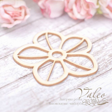 Чіпборд Valeo Квіточка 47*45мм V1989