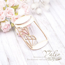 Чіпборд Valeo Баночка з діамантами 45*67мм V2015