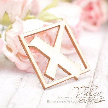 Чипборд Valeo Значок 25*25мм V2033