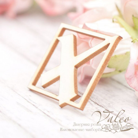 Чипборд Valeo Значок 25*25мм V2033