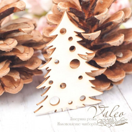 Чіпборд Valeo Ялинка 40*55мм V2036