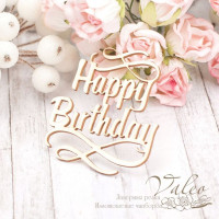 Чіпборд Valeo Happy Birthday 49*53мм V2037