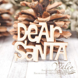 Чіпборд Valeo Dear Santa 50*42мм V2040