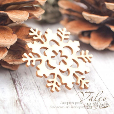 Чіпборд Valeo Сніжинка 40*35мм V2043