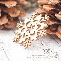 Чіпборд Valeo Сніжинка 40*35мм V2043