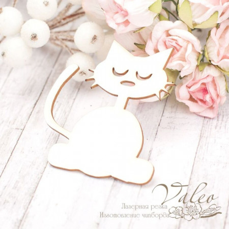 Чіпборд Valeo Котик 51*57мм V2048