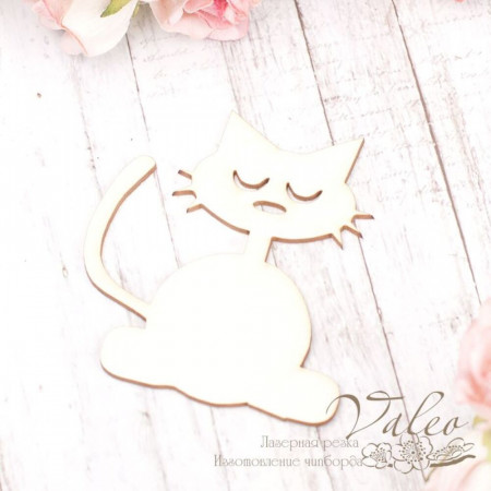 Чіпборд Valeo Котик 51*57мм V2048