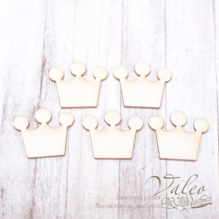 Чіпборд Valeo набір Корони 5шт 20*17мм V2065