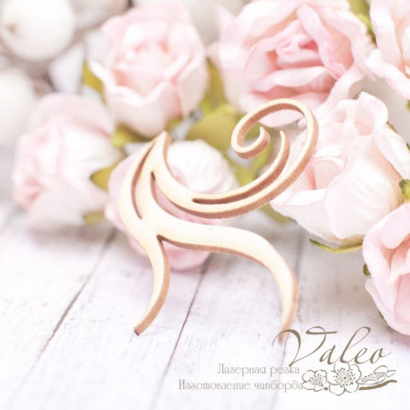 Чіпборд Valeo Завиток 34*45мм V2081