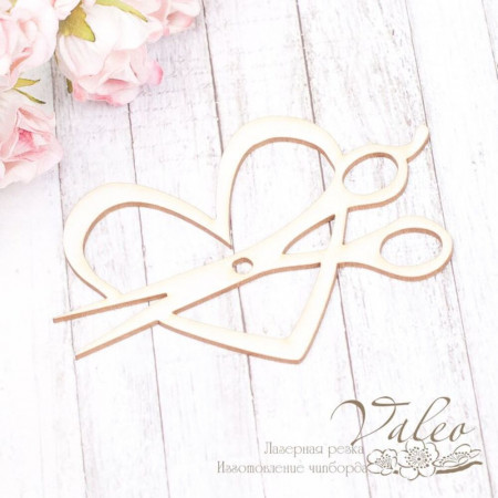 Чіпборд Valeo Серце 87*57мм V2088