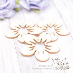 Чіпборд Valeo набір Квіти 3шт 34*33мм V2147