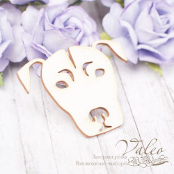 Чіпборд Valeo Мордочка собаки 45*35мм V2160