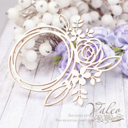 Чіпборд Valeo Квіткова рамка 92*96мм V2187