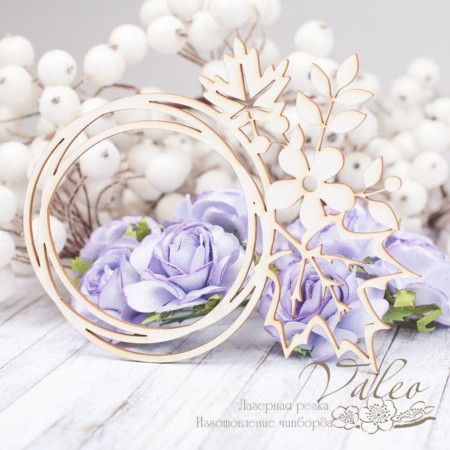 Чіпборд Valeo Квіткова рамка 110*100мм V2188