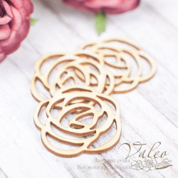 Чіпборд Valeo набір Квіти 3шт 38*38мм V2193