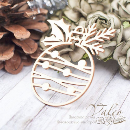 Чіпборд Valeo Ялинкова куля 51*59мм V2246