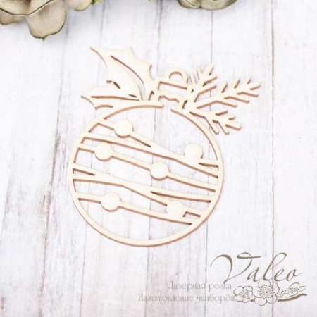 Чіпборд Valeo Ялинкова куля 51*59мм V2246