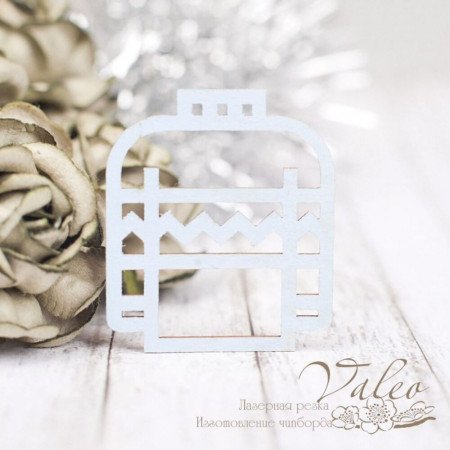 Чіпборд Valeo кольоровий Светр блакитний матовий 30*35мм V2249