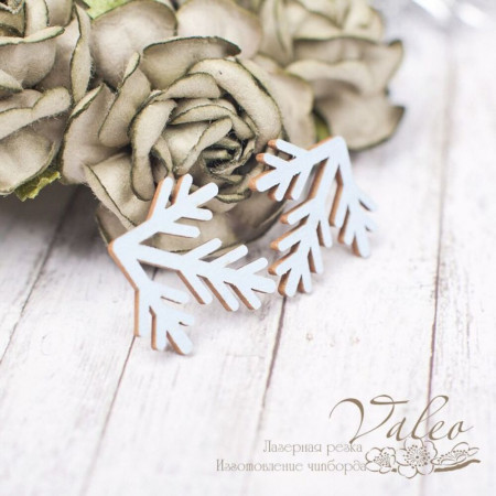 Чіпборд Valeo кольоровий Гілочка 2шт блакитний матовий 20*20мм V2250