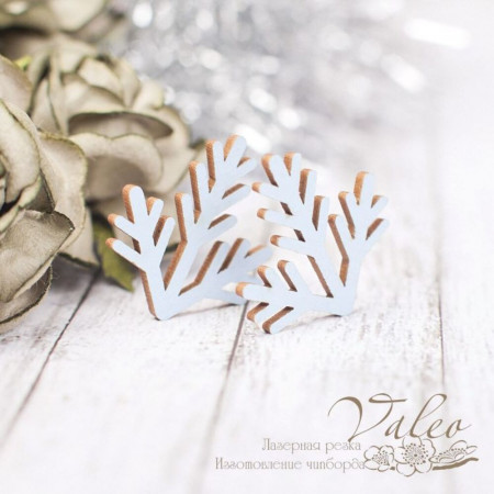 Чіпборд Valeo кольоровий Гілочка 2шт блакитний матовий 20*20мм V2250