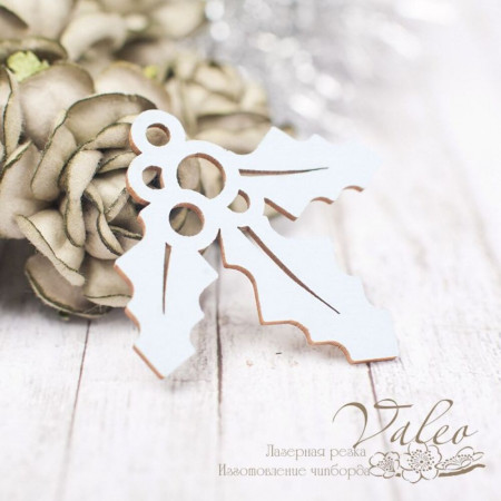 Чіпборд Valeo кольоровий Гілочка блакитний матовий 39*37мм V2252