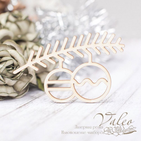 Чіпборд Valeo Іграшки на гілці 59*37мм V2263